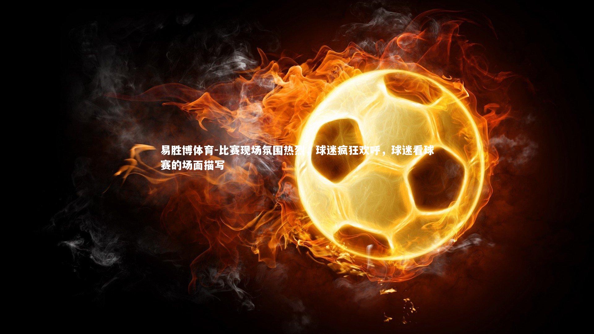 比赛现场氛围热烈，球迷疯狂欢呼，球迷看球赛的场面描写